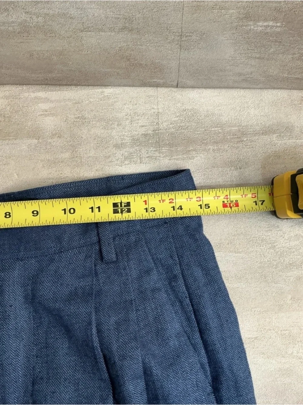NWTBanana Republic Linen Blend Wide Leg Pants  4 Blue High Rise Pleated Trousers